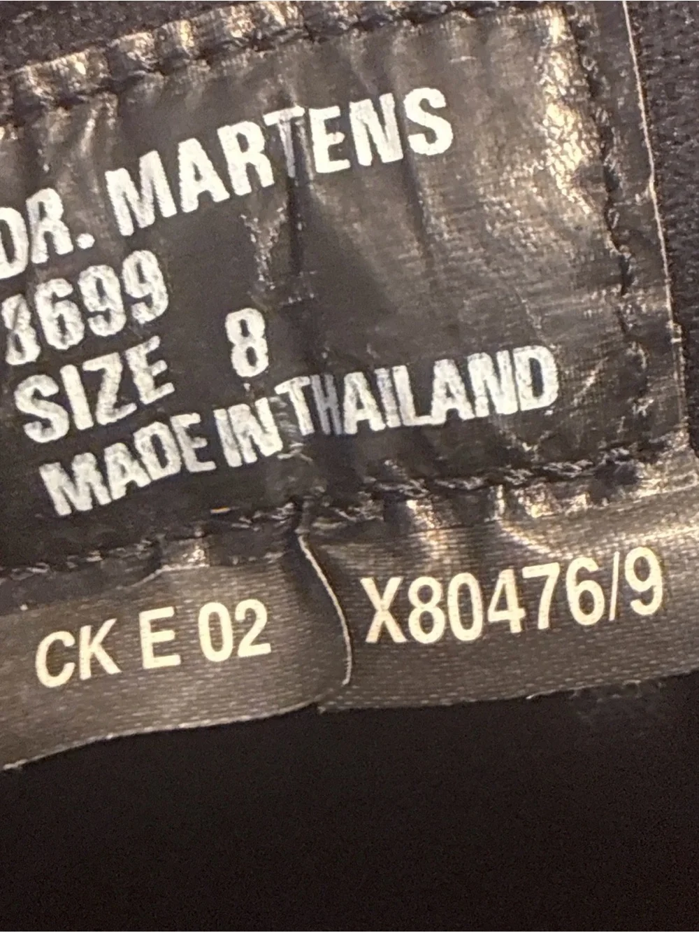 Dr. Martens Black Leather Lace-Up Boots with Yellow Stitching